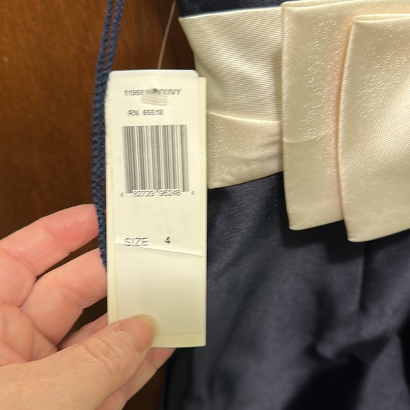 Patra Ltd Navy and Ivory Dress - Picture 4 of 6